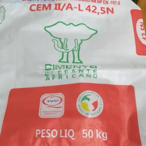 50kg Kraft Paper Block Bottom Valve Bag for Packing Cement, Chemical, Glue thumbnail-1