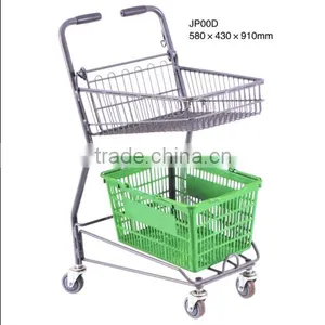 Japan Style Unfolding Smart Zinc Plated Shopping Trolley thumbnail-5