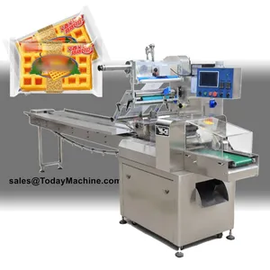 Automatic Flow Horizontal Pillow Mask Toy Book Food Wrapping Packaging Machine thumbnail-4