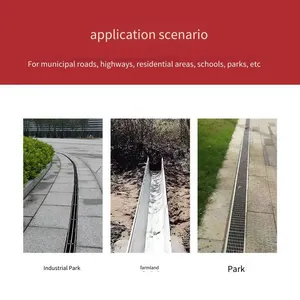 Lubao Composite Resin Finished U-shaped Drainage Trench Manufacturer 250*250 for Factory, Garden, Green Space, Square and Road thumbnail-4