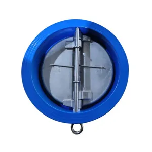 H76X/H Double Disc Butterfly Check Valve, Butterfly Micro Resistance Slow Closing Check Valve, Stainless Steel Butterfly Valve thumbnail-2