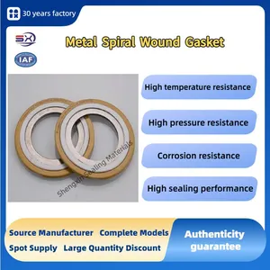 High-Pressure Flange Pipe Joint Sealing Gasket With Inner and Outer Positioning Rings, Metal Graphite Spiral Wound Gasket thumbnail-4