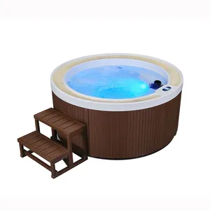 Modern Acrylic Whirlpool Bathtub for Home Bathroom Benin Hydromassageeffectivelyrelievesmusclefatigue. thumbnail-3