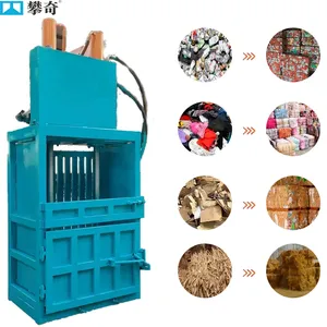 Vertical Hydraulic Baler Waste Tire Baler Textiles Hydraulic Baler for Recycling Centers thumbnail-1