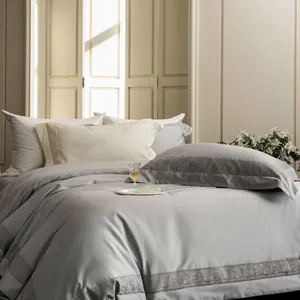 Skin-Friendly 100% Cotton Queen 4-Piece Set, Machine Washable Durable Bedding Collection thumbnail-5