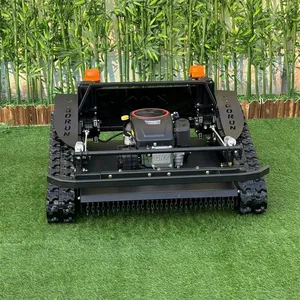 Petrol All Terrain Adjustable Blade Height by Remote Control Remote Control Lawn Mower on Tracks thumbnail-2
