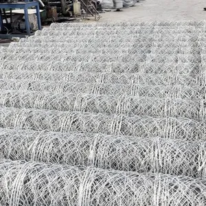 Galvanized Double Twist Steel Mesh Grid Structure Reinforced Mesh for Coastal Rockfall Protection Netting Factory Direct thumbnail-2