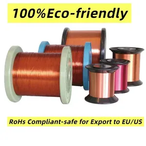 WanZhou EIW 220V 500m Single-Core Solid IP20 Copper Clad Aluminum Enameled Round Wire 12-22 AWG 50-100C Heating Electrical thumbnail-4