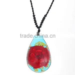 New Sweet Gift Real Flowers Resin Fashion Pendant thumbnail-2