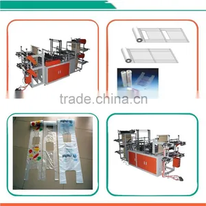 Plastic Garbage T-shirt Bag on Roll Making Machine thumbnail-5