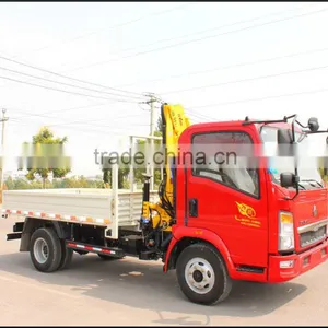 YUANYI Brand China Howo Light Truck With 2T Crane Truck Mounted Crane Truck thumbnail-1