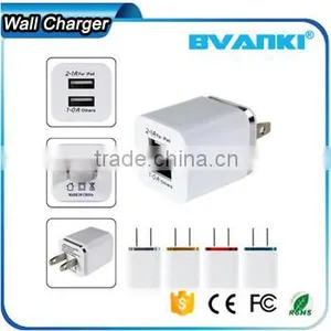 New Products 2016 Universal 2.1A Small Fast Selling Items Travel Wall Charger 2 Usb Port Home Charger With Aluminum Rim Quality Choice thumbnail-5