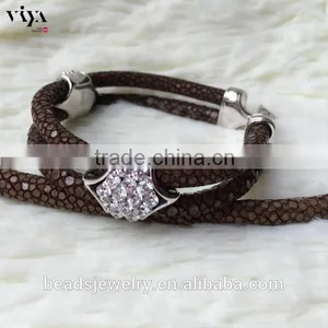 2016 Fashion Design For Men Sterling Silver 925 Plated Modern Design Python/ Stingray Bracelet For Watch Lover thumbnail-6