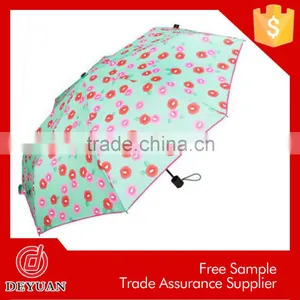 Cheap Wholesale Manual Open High Quality 3 Folding Umbrella thumbnail-2