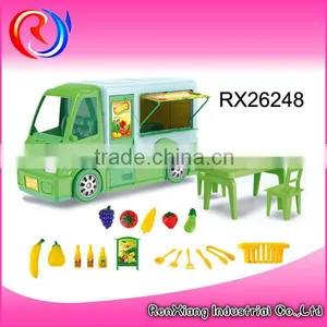 Children Toy Kitchen Tool Set Breakfast Cart Mobile Coffee Cart thumbnail-2