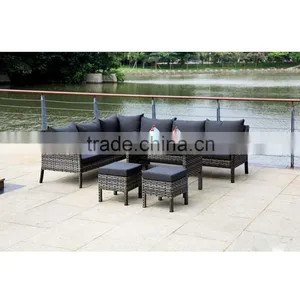 Modern Wicker Sets Rattan Sofa Philippines Natural Courtyard Furniture Outdoor Rattan Sofa thumbnail-5