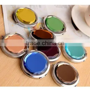 Stylish Crystal Double Cosmetic Mirror Portable Makeup Mirror thumbnail-4