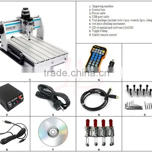 3axis CNC Router Machine 3040ZQ USB With Mach3 Remote Control thumbnail-4