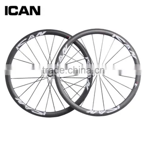 Carbon Clincher 38mm Wheel Road Bike Wheelset Racing Rims thumbnail-1