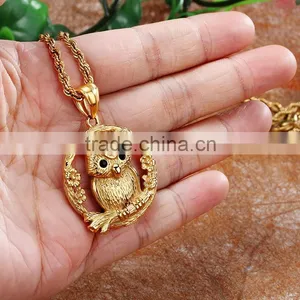 Stainless Steel Gold Plating Jewelry Pendants Charms Animal Jewelry Pendant thumbnail-6