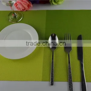 Bright Color Shinny Green Table Mats Placemats for Dining Heat Insulation Kitchen Placemat Table Decoration thumbnail-2