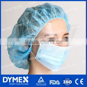 Nonwoven Disposable 3 Ply Face Mask With Anti-fog Shield thumbnail-1