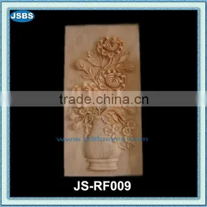 Cheap Home Decoration Stone Relief Flower Carving thumbnail-1