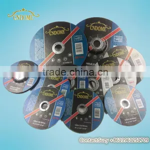 Resin Bonded 4'' 4.5'' 5'' 6'' 7'' 9'' INCH Cutting Wheel Grinding Wheel Specification for Metal With High Quality thumbnail-1