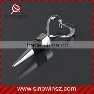 Factory OEM Wine Bottle Stopper With Heart Design thumbnail-3
