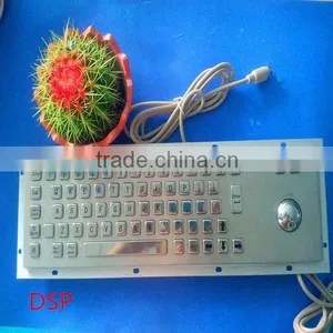 Precision Backlight Kiosk Metal Keyboard With Trackball thumbnail-1