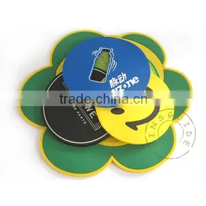 Tea Cup Pvc Silicone Coaster Set thumbnail-1