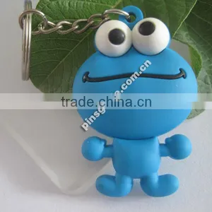 High Quality Cartoon 3d Soft Rubber Pvc Keychain thumbnail-3
