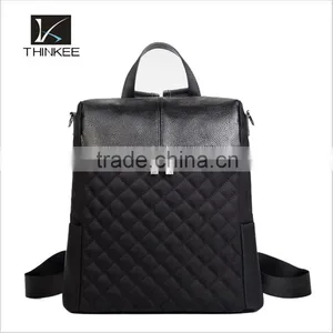 China Supplier Leather Backpack 2016 High Quality Fashion Women Bag Black Leather Backpack thumbnail-3