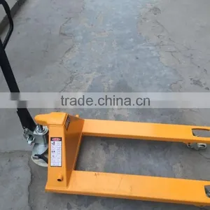 Small Mini Warehouse Equipment 2-3Ton Hand Hydraulic Pallet Truck With Nylon/PU Wheels for Sale thumbnail-5
