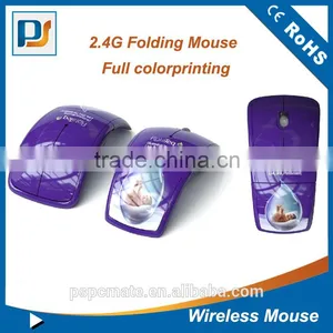 Mini 2.4GHz Wireless Arc Foldable Folding Optical Mouse Mice For Laptop PC thumbnail-6