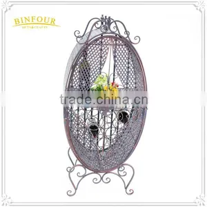 Factory Price Metal Wine Bottle Holder Rack Wine Display Rack Wine Glass Holder thumbnail-3