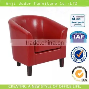 2014 Hot Sale Single Seater Sofa Chair/red Leather Tub Chair/living Room Sofa /wood Sofa Design K-1603 thumbnail-1