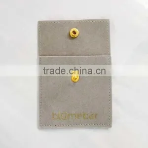Velvet Watch Bag With Snap Closure Logo 12mm*17mm thumbnail-5