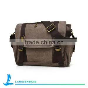 Durable Canvas Messenger Bag Shoulder Bag Single Shoulder Bags thumbnail-3