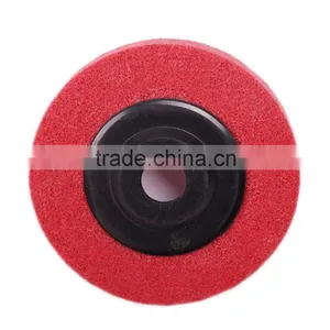 4 Inch Plastic Backing Non-woven Polishing Disc for Stainless Steel thumbnail-2