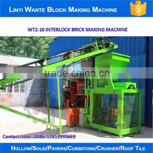 Hot Sale WT2-10 Soil Clay Interlocking Brick Block Making Machine in Pakistan thumbnail-5