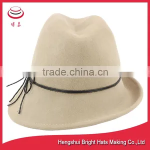 New Style Wool Felt Trilby Hat thumbnail-3
