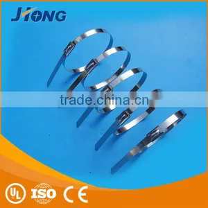 8inch 7.9*200mm Top Quality Ball-Lock Metal Cable Tie For Power Industry thumbnail-2