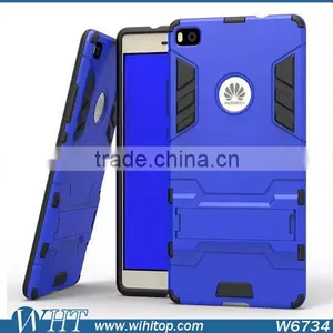 For Huawei P8 Phone Case, TPU PC Hybrid Armor Stand Mobile Phone Case for Huawei P8 thumbnail-6