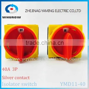 Isolator Switch YMD11-40A Load Break Switch Universal Power Cut off Switch On-off 40A 3P Changeover Cam Switch 6 Sliver Contacts thumbnail-3