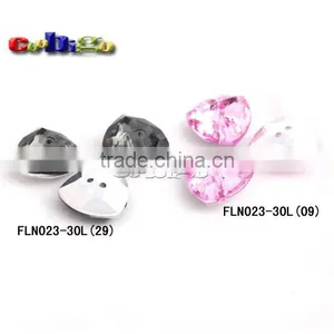 30L(19mm) Triangle Arc Acrylic Sewing Rhinestone Button For Apparel Bag Accessories #FLN023-30L(Mix-s) thumbnail-1