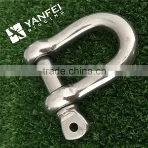 Stainless Steel D Type Shackle With Round Pin thumbnail-2
