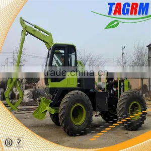 Multifunctional 4 Wheels Sugar Cane Loading Machinery/new Automatic Sugarcane Loader for Sale thumbnail-2