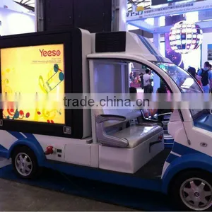 YEESO Outdoor Mobile LED Display Advertising Car With Scrolling Lightbox thumbnail-5