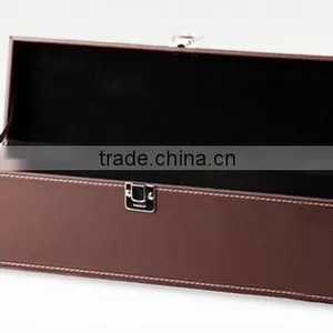 Elegant Leather Single Wine Glass Box thumbnail-2